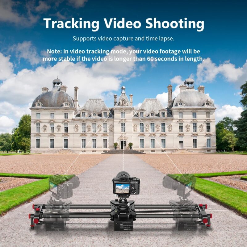 Neewer Motorized Camera Slider 2.4G Wireless Control Carbon Fiber Dolly Rail Slider Support Video Mode Time-Lapse Photography - Image 5