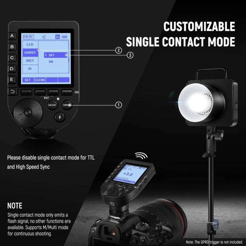 NEEWER Q4 400Ws 2.4G TTL Outdoor Studio Flash Strobe (New Look),1/8000 HSS 2800mAh Battery Powered Photography Monolight - Image 5