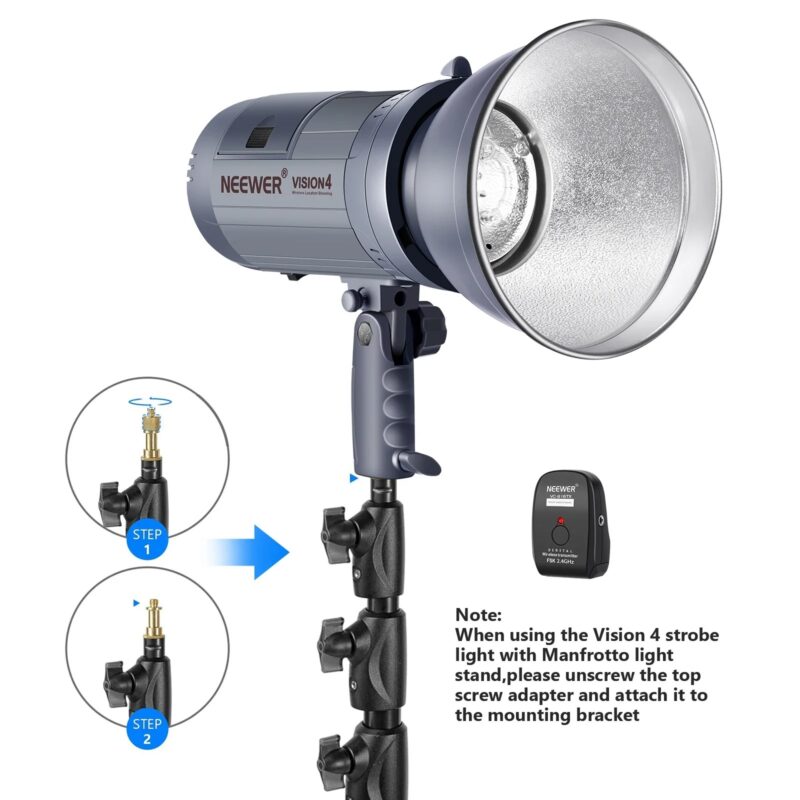 Neewer Vision 4 300W Outdoor Studio Flash Strobe Li-ion Battery Powered Cordless Monolight With 2.4G Wireless Trigger - Image 5