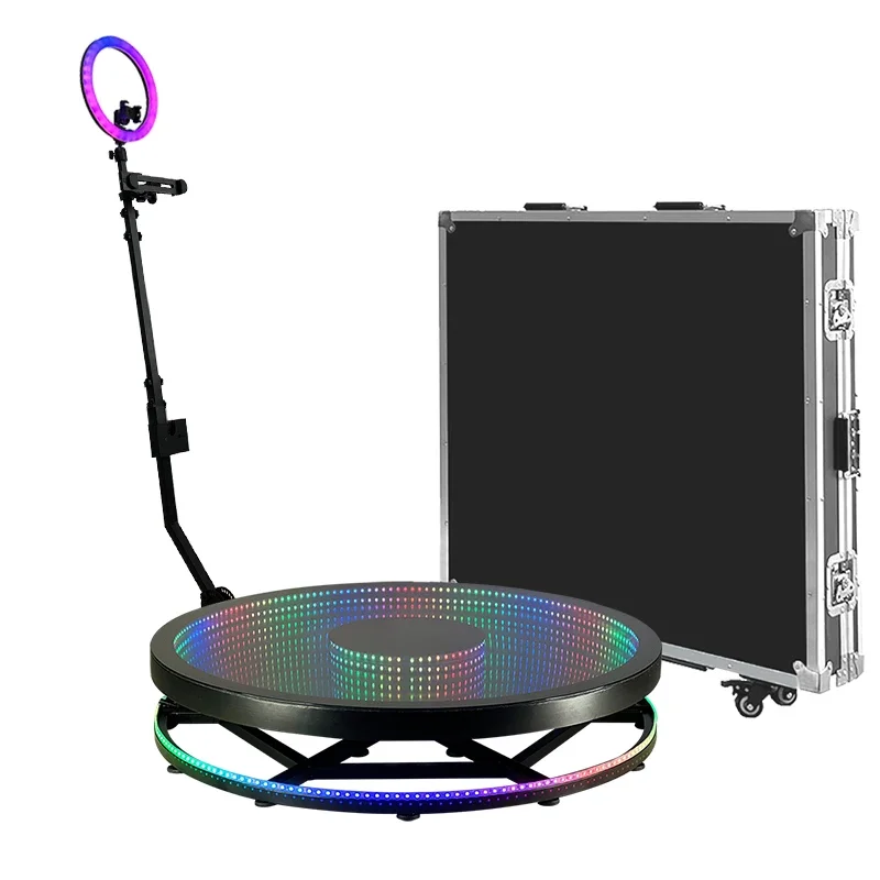 360 Photo Booth Automatic Rotating Selfie 360 Camera Photo Booth Spin Stand 360 Degree Photo Booth Machine For Parties