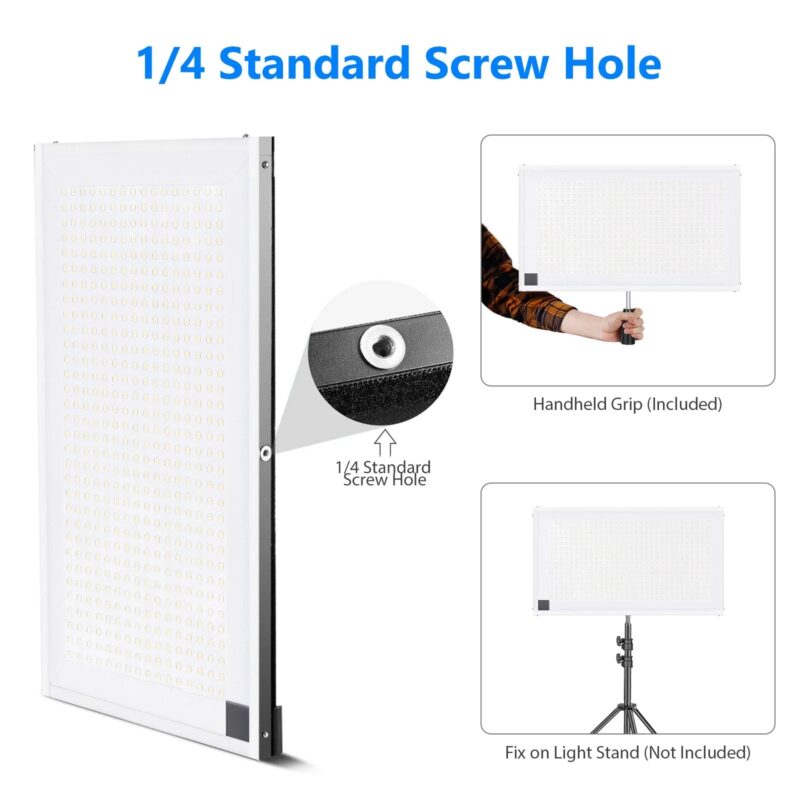 Neewer Rollable LED Light Panel Mat On Fabric 80W 3800LUX/1m 5600K CRI 90+ 512 LED Light Panel With Handle Grip, Remote Control - Image 7