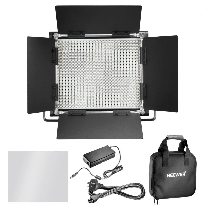 Neewer LED Video Light Panel Video Lighting CRI 95 660 Light+U Bracket Barndoor For Studio/YouTube/Photography/Video EU/AU Plug - Image 3