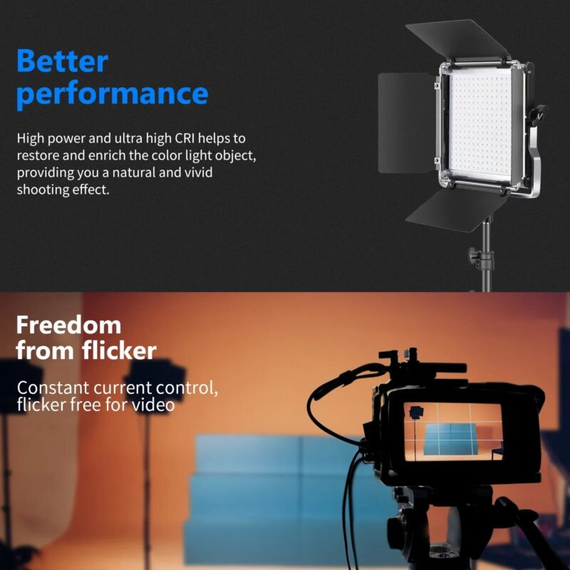 Neewer 660 RGB Led Light With APP Control, Photography Video Lighting Kit With Stands And Bag, 660 SMD LEDs CRI95 - Image 4