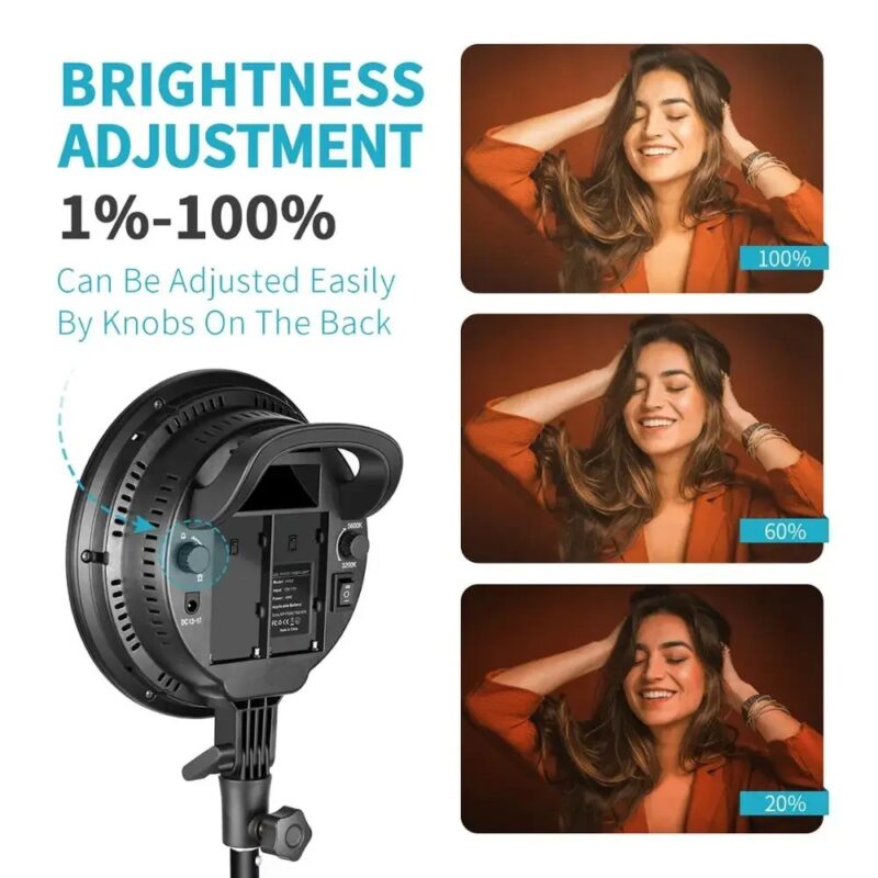 Neewer LED Softbox Lighting Kit: 20x28 Inches Softbox, 48W Dimmable 2-color Temperature LED Light Head With Battery Compartment - Image 7